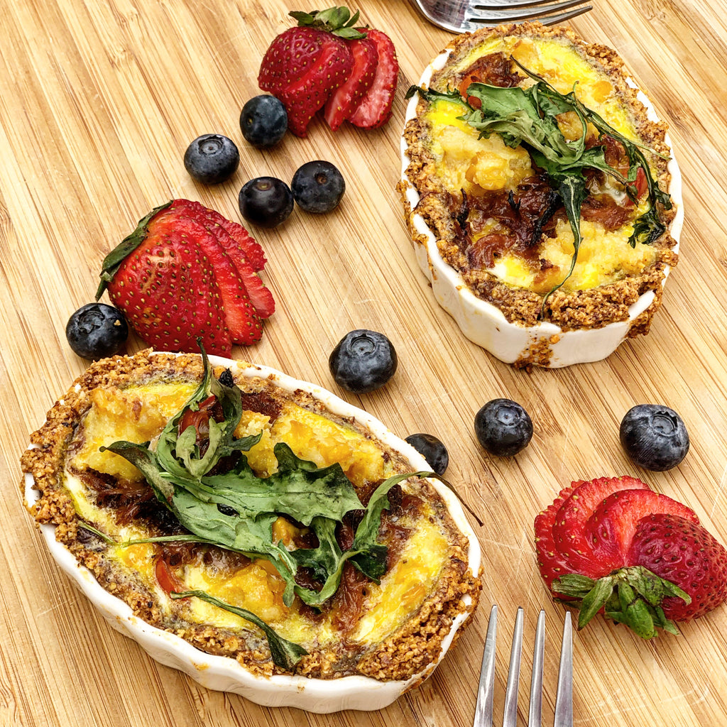 Spicy Nut Crumbs Quiche