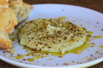 Lemon Basil Garlic Hummus Sprinkled With Everything Nut Crumbs