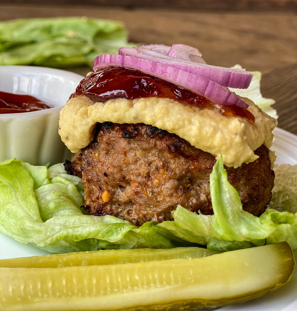 The Perfect Grilled Turkey Burger Nut Crumbs
